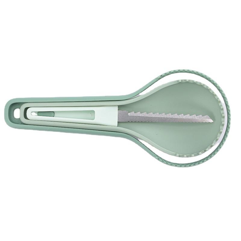 3-in-1 meloen- en fruitseparator, pompoensnijder, fruitvleesextractor, snijgereedschap, fruitkernverwijderaar, Halloween