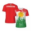 Kurdistan Flag National Emblem Graphic T-shirts Mens Football Jersey Fashion 3D Printed Sports Casual  Breathable Men's T-shirts