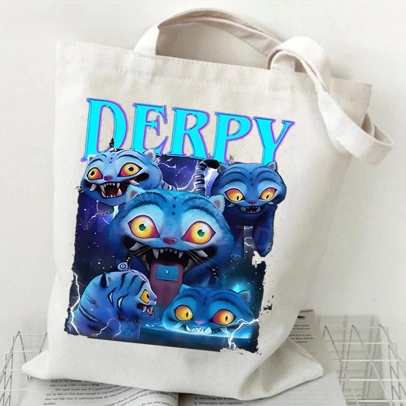 Witch Hunters Peripheral Printing Fashion Shoulder Bag Women's Large Capacity Student Portable Tote Bag Canvas Bag