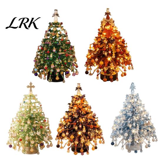 Kerstboom Kralen Knutselen DIY Handgemaakt Kralen Mini Tafelblad Kit, Kristallen Kerst Feestelijke Bureau Decoratie Set, Ornament voor Plank Openhaard Decoratie, Vakantie