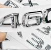 3D ABS Logo For Lexus GX470 LX570 LX600 RX350 RX300 Emblem Number Letters Sticker Car Trunk Badge Adhesive Decal Accessories AEM1