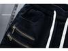 Trendy Men's Spring/Summer Elastic Casual Zipper Ripped Skinny Joggers Harajuku Long Pants
