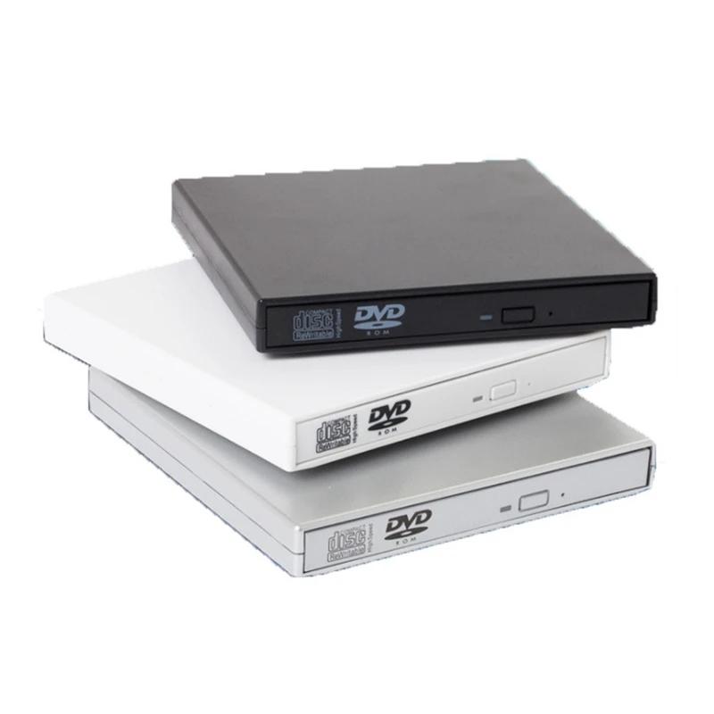 USB 2.0 External DVD Player CD Drive Mp3 Music Movies Portable Reader for Windows 7/ 8/ 10 Laptop Desktop PC Computer