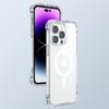 Joyroom Magnetic Defender Clear Rugged Case with Hooks & Stand for iPhone 14 Plus, MagSafe Compatible
