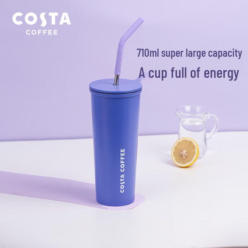COSTA Large Capacity Stainless Steel Insulated Straw Tumbler