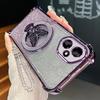 Honor400 Butterfly Holder Lanyard Chain Case For Huawei Honor 400 Pro Lite Plating Shockproof Silicone Stand Cover Honor400pro