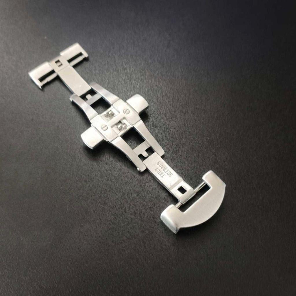 Used 20mm Watch Repair Replacement D Buckle Clasp Installation Width Matte Satin Silver [Compatible] Panerai PANERAI