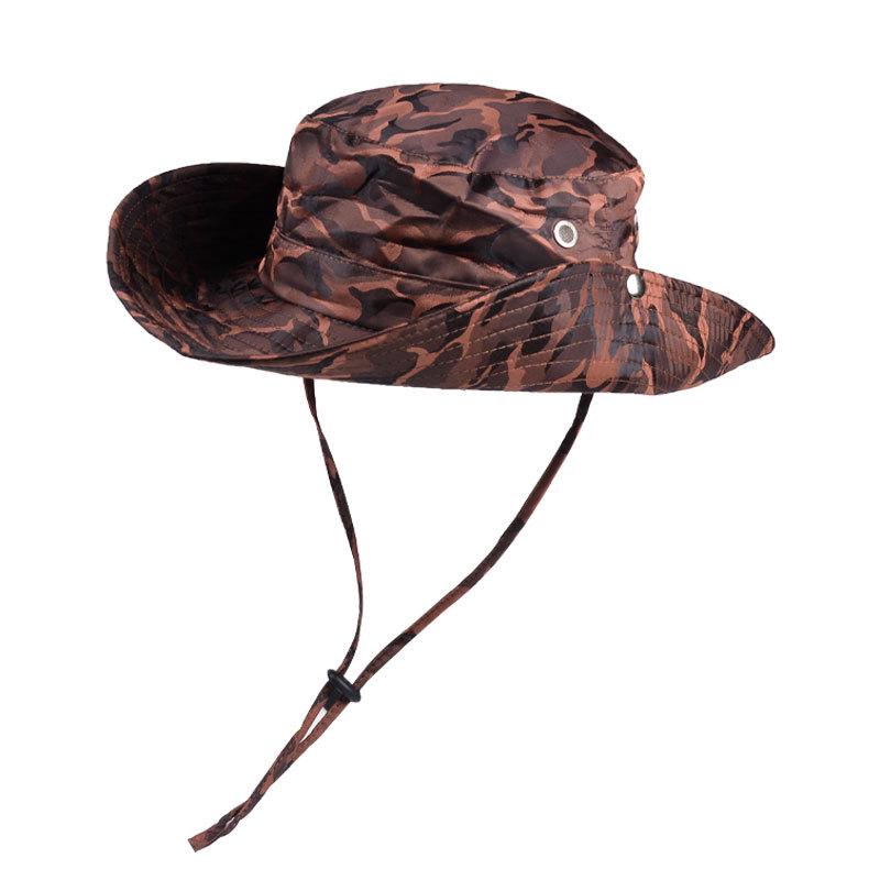 Summer UPF50+ Sun Hats For Women Men Camouflage Bucket Hat Outdoor Anti UV Hiking Fishing Hats Male Panama Beach Fisherman Cap
