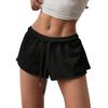 Women's Casual, Loose, -color, Pocketless Shorts