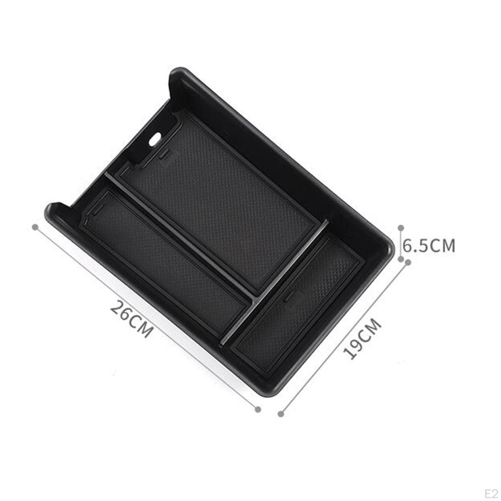 Center Console Armrest Storage Box Holder, Interior Accessories Replaces Tray