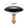 Brass Push Button 66mm Up Sink Drain Stopper Basin Cover with Leak Resistant Rubber Seal for Bathroom Applications