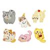 6 Pcs Cartoon Cats Iron On Patches Clothing Patches Animal Repair Patches Embroidery Patches for Bag Decoration