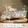 Großer Acryl Klar Hamster Villa Käfig für Syrische Gold Teddybär Luxus Lebensraum Stapelbar DIY Lebensraum Terrarium