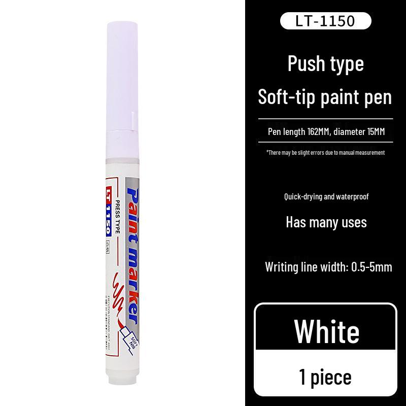 Letu Eco-Friendly Soft-tip Paint Pen Set - DIY Hand-painted, Graffiti, Colored, Waterproof, and Fade-resistant.