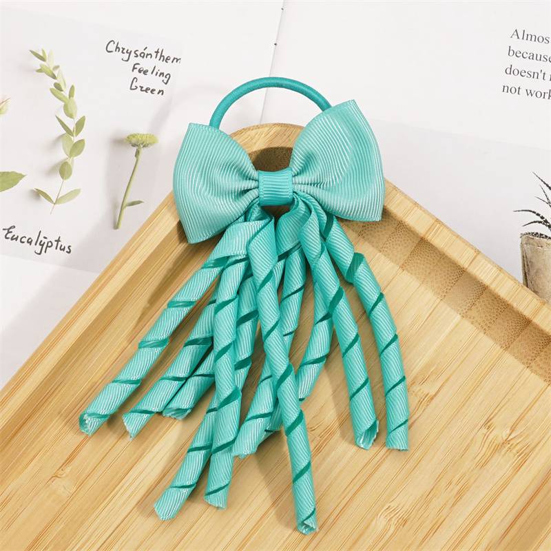 Hair Accessories Hair Ring Cheerleading Girl Hair Rope Roll Tassel Rubber Band Bow Headdress Children's Ornaments