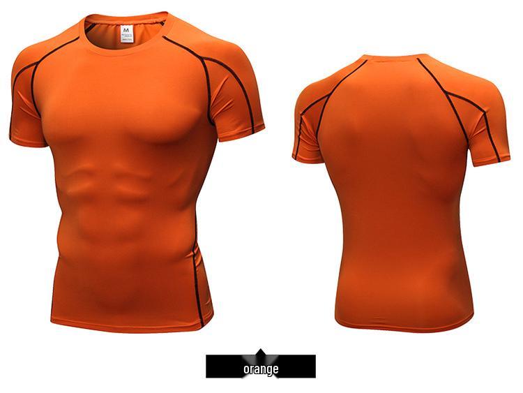 Men's Quick-Dry Compression Fitness T-Shirt - Short Sleeve