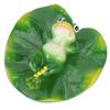 Simulation Artificial Floating Water Lotus Leaf Frog Amimal Pond Fish Tank Decoration