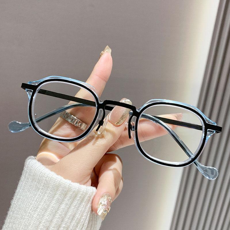 

Очки для чтения в стиле стимпанк для мужчин и женщин, маленькие квадратные очки с защитой от синего света, очки для пресбиопии, оправа для зрения +0,0~+4,0 myopia -50 degrees синий