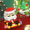 Knew Built Christmas Micro Mini Building Blocks Toys - Santa Claus, Christmas Tree, Reindeer, Snowman Elements - Perfect Gifts