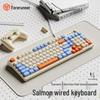 G98 Stummes mechanisch-anfühlendes Desktop-Tastatur- und Maussset für Büro und Zuhause