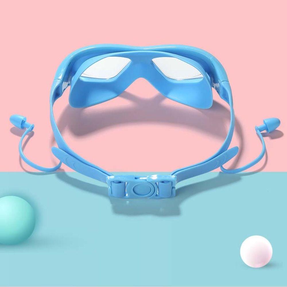 Hair Protection Kids Swimming Glasses Waterproof Boys Swimming Caps  Water Sports