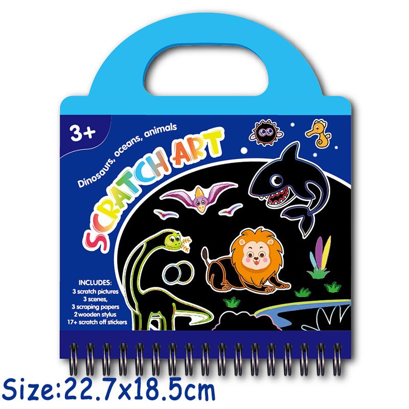 First-Class Kid High-Standard Scratch Top-Grade Art Top-Grade Play Collection Kit Superior-Grade Colouring Superior-Grade Book Self-Assembly