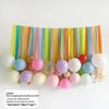 Baby's First Birthday Macaron Tassel Balloon Backdrop