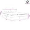 LED Storage Bed with Mattress Dark Grey 140 x 200 cm Velvet