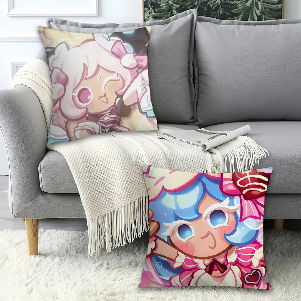Funny Game C-Cookierun K-Kingdom Pillow Case Office Cushions Suitable For Sofa Car Bedroom Decorative Cushion Cover