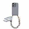 iPhone 14 mobile phone case portable ribbon is suitable for Apple 13 Pro messenger classic leather 11 chain double hanging hole.