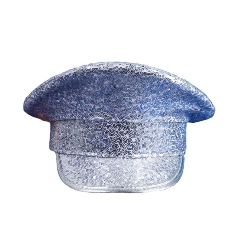 Капитанская яхтенная шляпа, свадебная шляпа с пайетками, матросская, военно-морская, морская, адмиральская шляпа для аксессуара к костюму на Хэллоуин, капитанская кепка для лодок 1