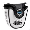 Kompakter Golf Mallet Putter Schlägerkopf Abdeckung Headcover mit Magnetverschluss, Wasserdichtes PU-Leder - Niedlich