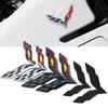 2pcs ABS Car Front Emblem Rear Trunk Badge Sticker for Chevrolet Corvette Logo Aveo Cruze Malibu Captiva Trax Niva Captiva