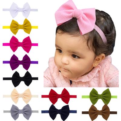 Pasgeboren peuter kind baby meisjes boog tulband hoofdband hoofddeksels accessoires