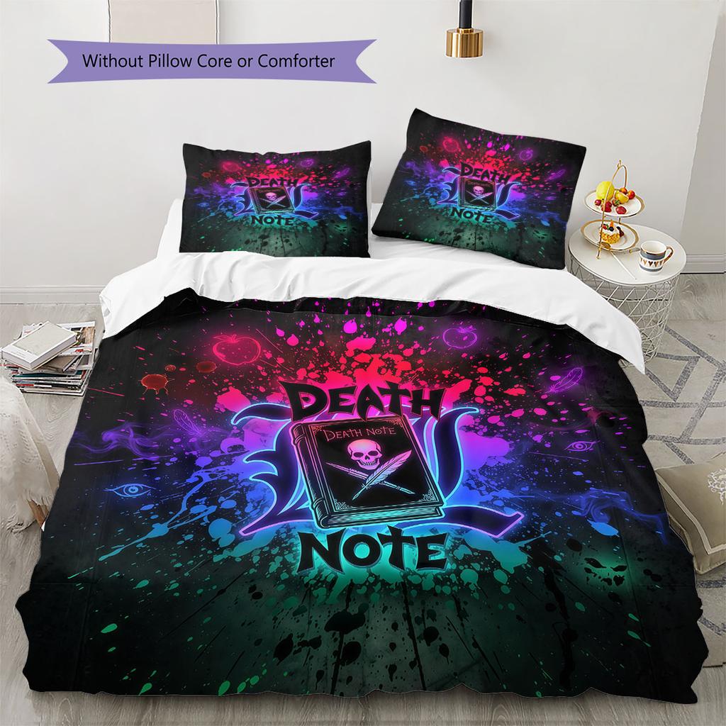 Death Note Soft Duvet Cover Children's Bedding Set,Extra Large Size Ideal Gift Various Sizes Available -HE183