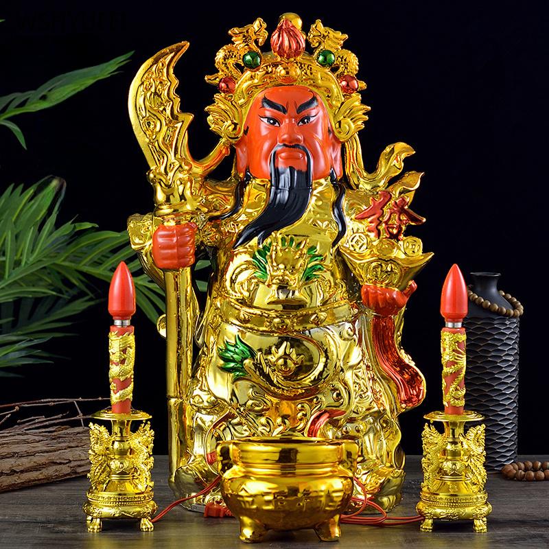 Solid Wood Carving Decoration of Maitreya Buddha Statue Buddhist Temple Supplies Make Offerings To Buddha Feng Shui Accessories