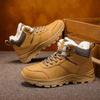 TUINANLE Herren Winterstiefel Warm Gefüttert Wanderschuhe Outdoor Schneestiefel Rutschfest Hohe Qualität