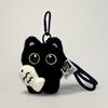 Cute Plush Big Eyed Black Cat Doll Pendant Girl Backpack Doll Pendants Couple Bag Keychain Phone Charms Bag Pendant Accessories