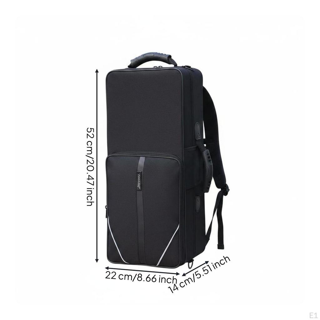 Trumpet Case with Backpack Straps Front Pocket Zipper Closure Brass Instrument