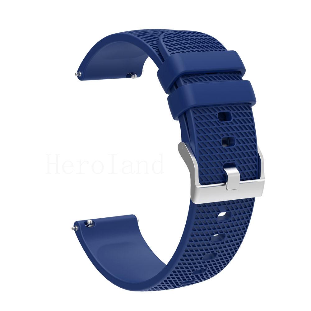 Premium Silicone Watchband WatchStrap Silicone Bracelet Quick Release Rubber Strap WristBand 18mm 20mm 22mm Width Replacement