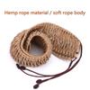 Decorazione Handpan Fatta a Mano Corda di Rattan Intrecciata Tamburo a Lingua d'Acciaio Corde Intrecciate