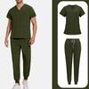 Mens' Comfortable And Casual Solid Color Short Sleeved Pants Protective Suit Set