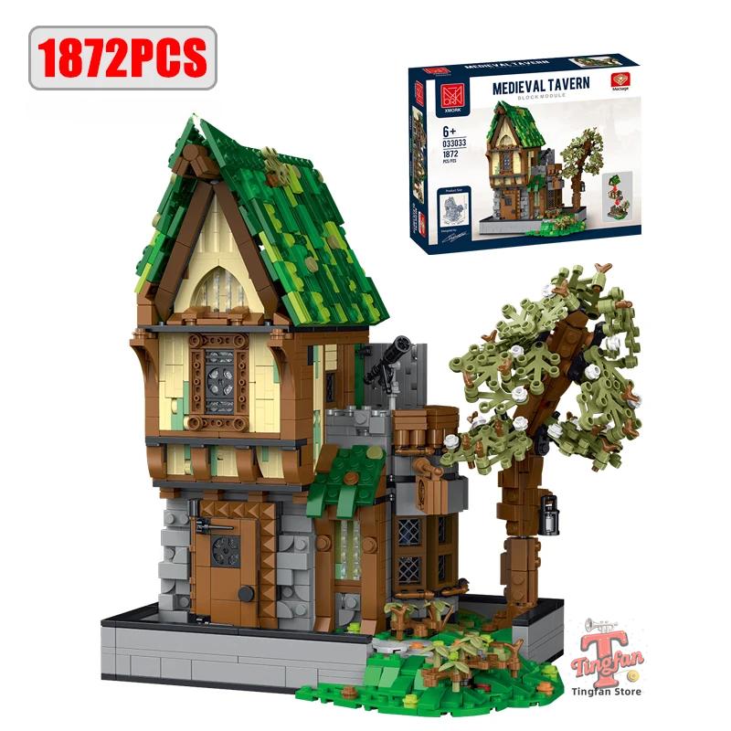 Medieval Blacksmith Shops Models 21325 Building Blocks Bricks Streetview Modular City Architecture Set Kids Toys Boys Adult Gift
