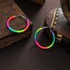 Summer Vacation Style Colorful Rope Woven Circular Women's Earrings