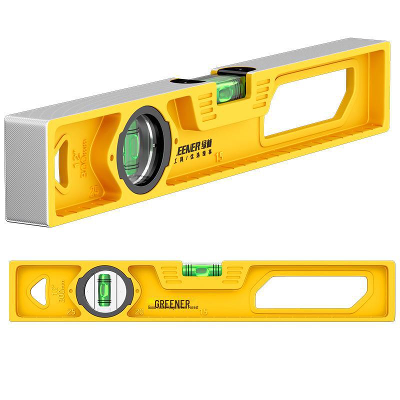 Green Forest High Precision Multifunctional Cast Aluminum Level Ruler for Household Decoration Measurements