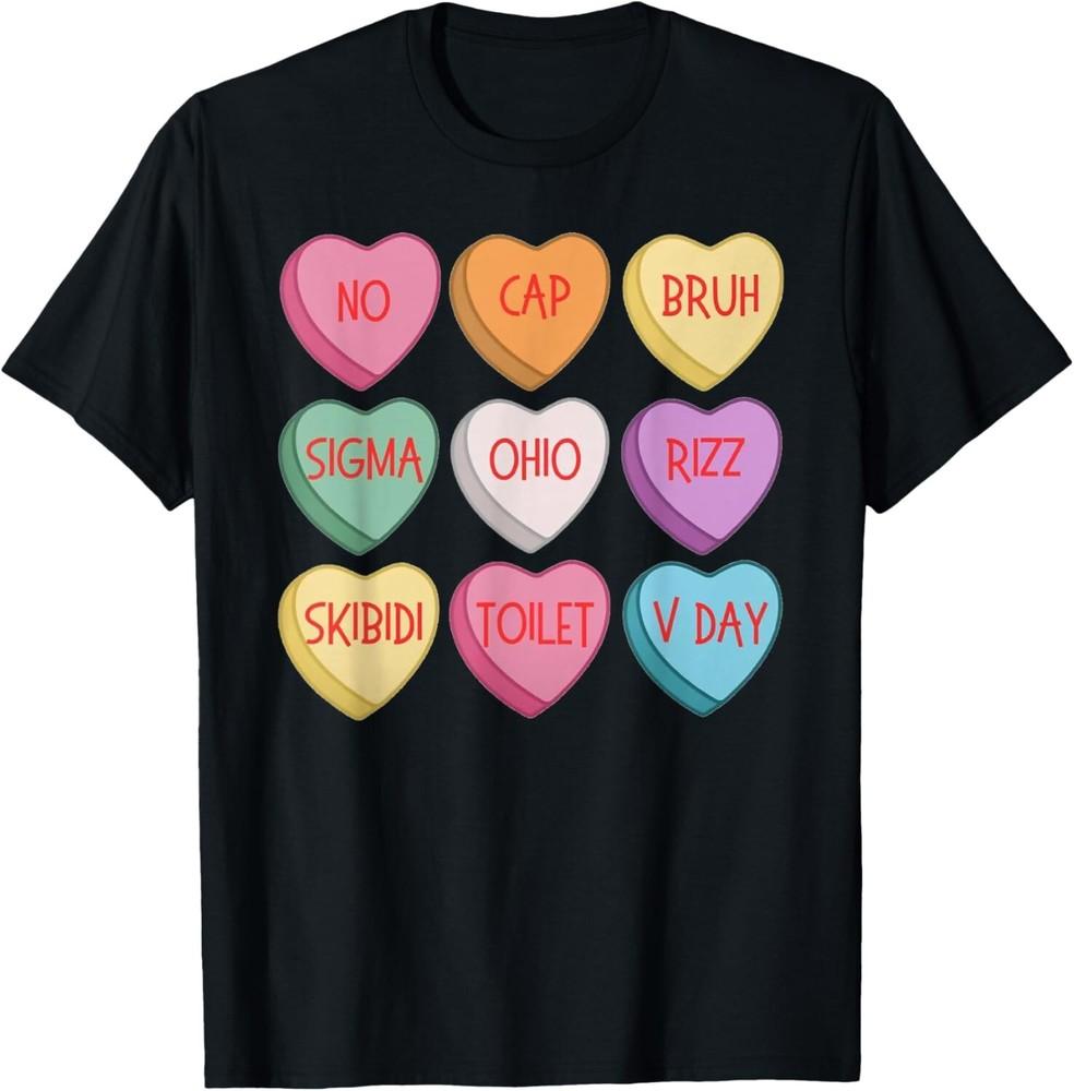 Скибиди День Святого Валентина Рицз Конфета Сердце Крутая Футболка унисекс Футболка Унисекс Футболка S