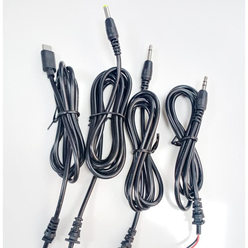 V8 Type-C Elbow USB Charging Cable for Android and Huawei with DC5521 Connector