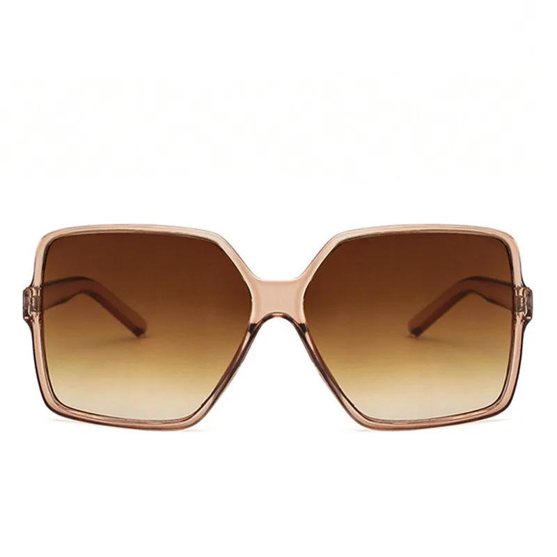 

New Brand Designer Fashion Oversized Sunglasses Women Plastic Female Big Frame Gradient Sun Glasses UV400 1PC