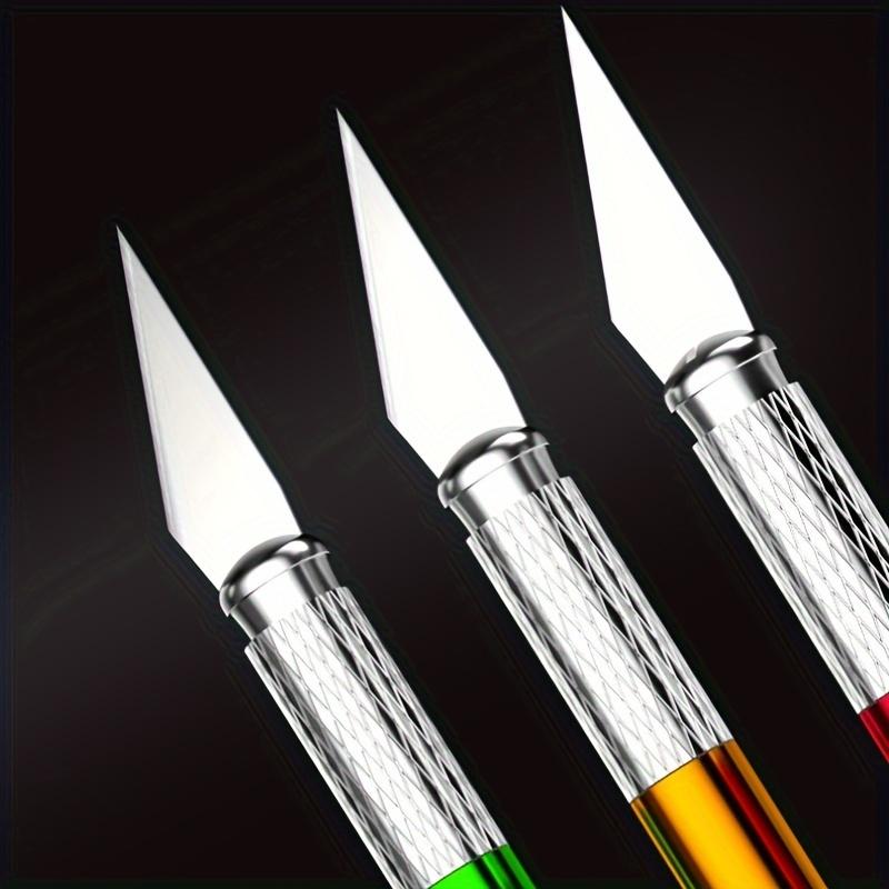 13pcs Sculpture Carving Knife Set,Aluminum Alloy Craft Knives Precision Blades,Manual Engraving Tool Kit,for Paper Cuttings.DIY