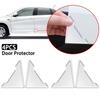 2/4PC Universal Car Door Corner -collision Covers Transparent Silicone Protector -Scratch Stickers Door Cover
